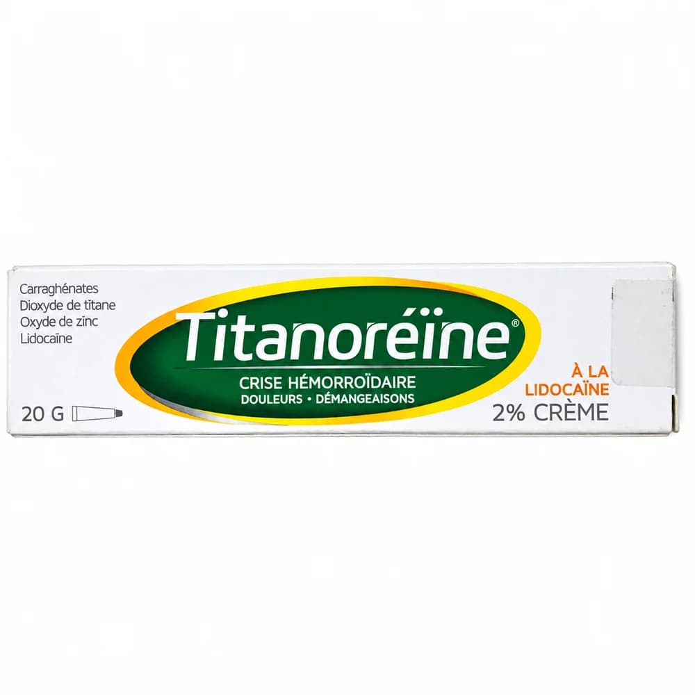 Titanoréïne Lidocaine 2% cream, 20 g