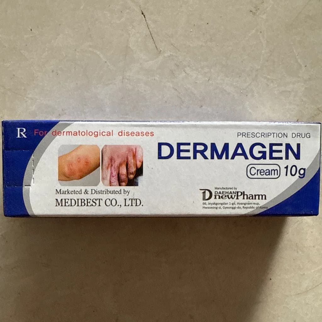 DERMAGEN Betamethasone 0.64mg + Gentamycin 1mg + Clotrimazole 10mg per gram