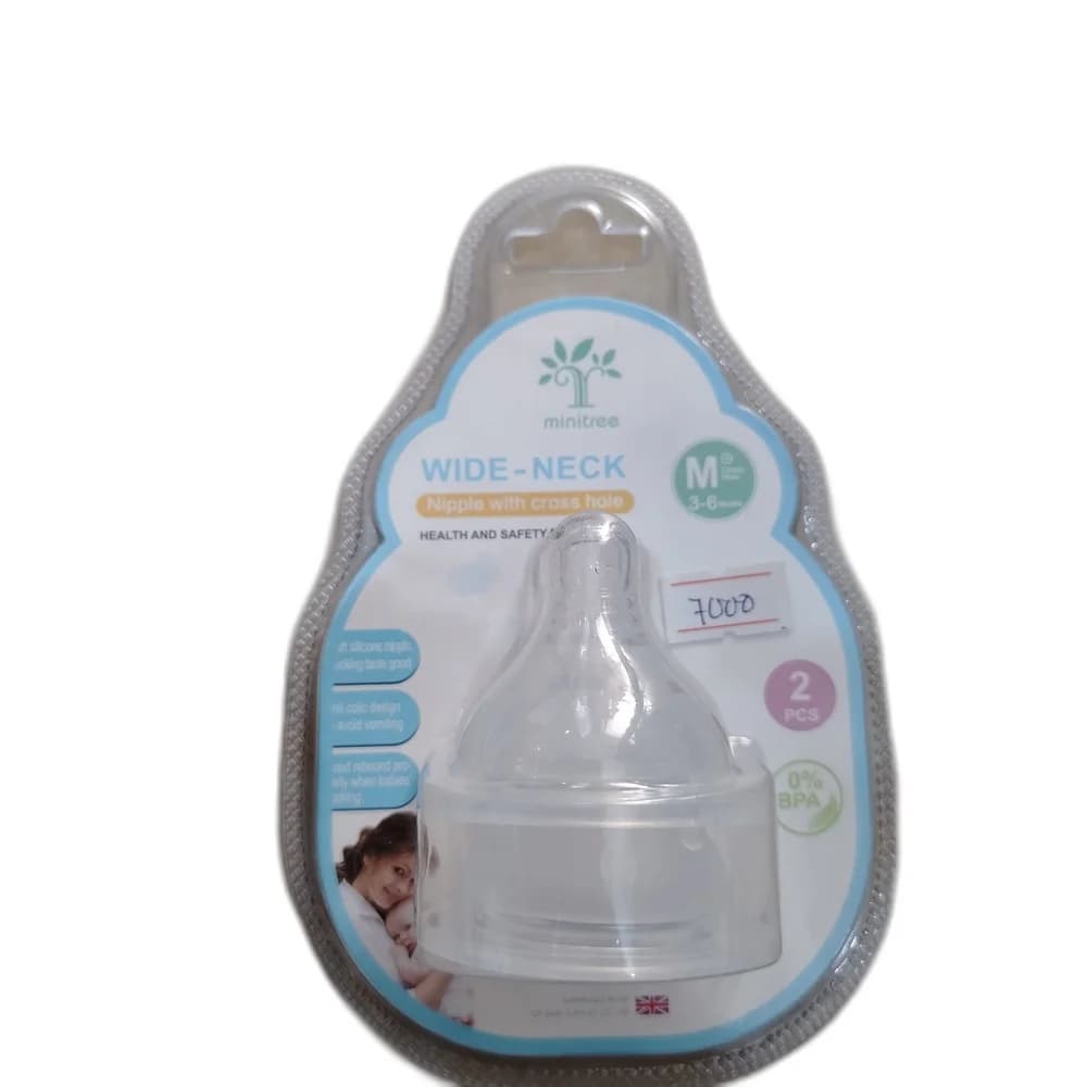 Minitree Wide-Neck Nipple M / 3-6 Months