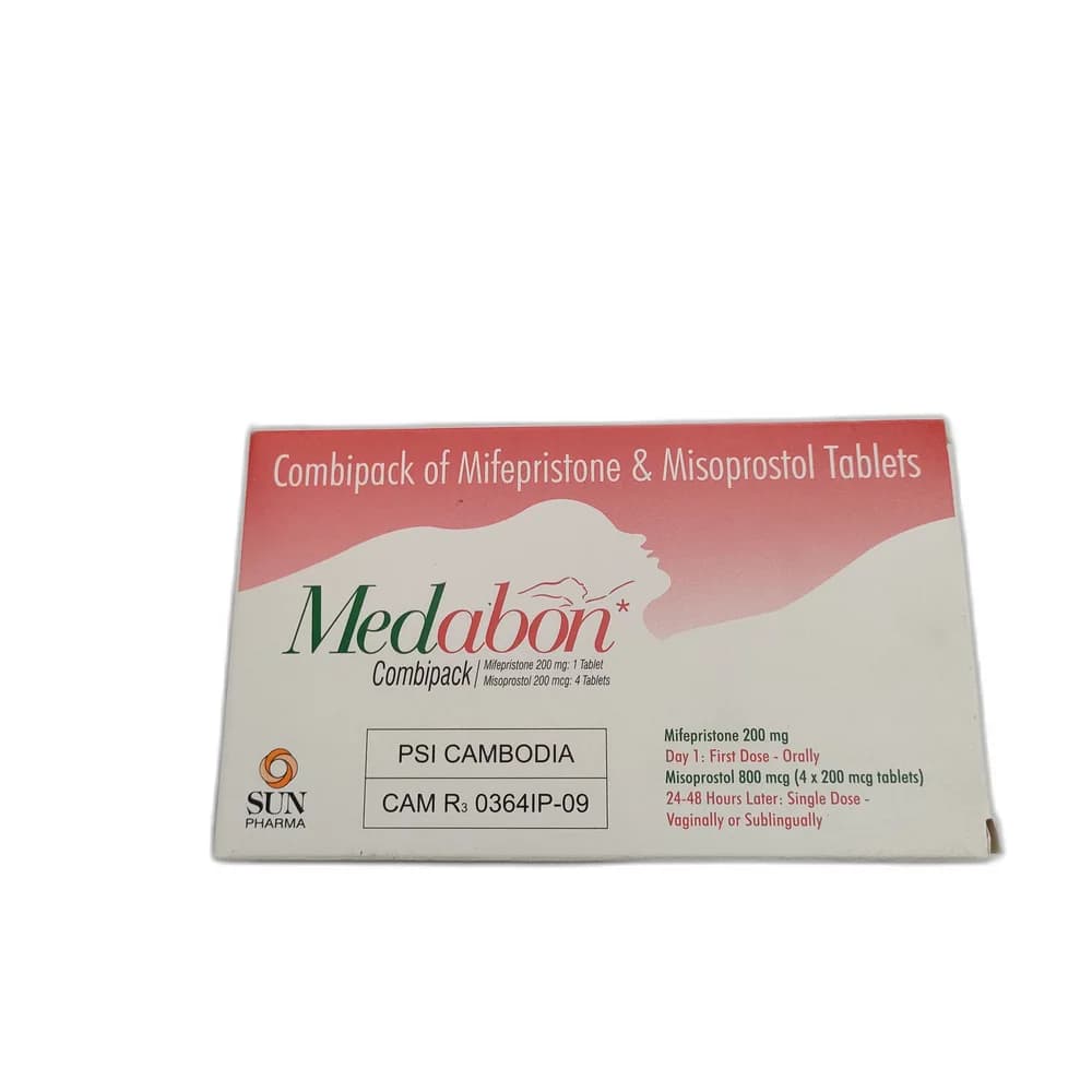 Medabon Mifepristone 200 mg + Misoprostol 200 mcg x4