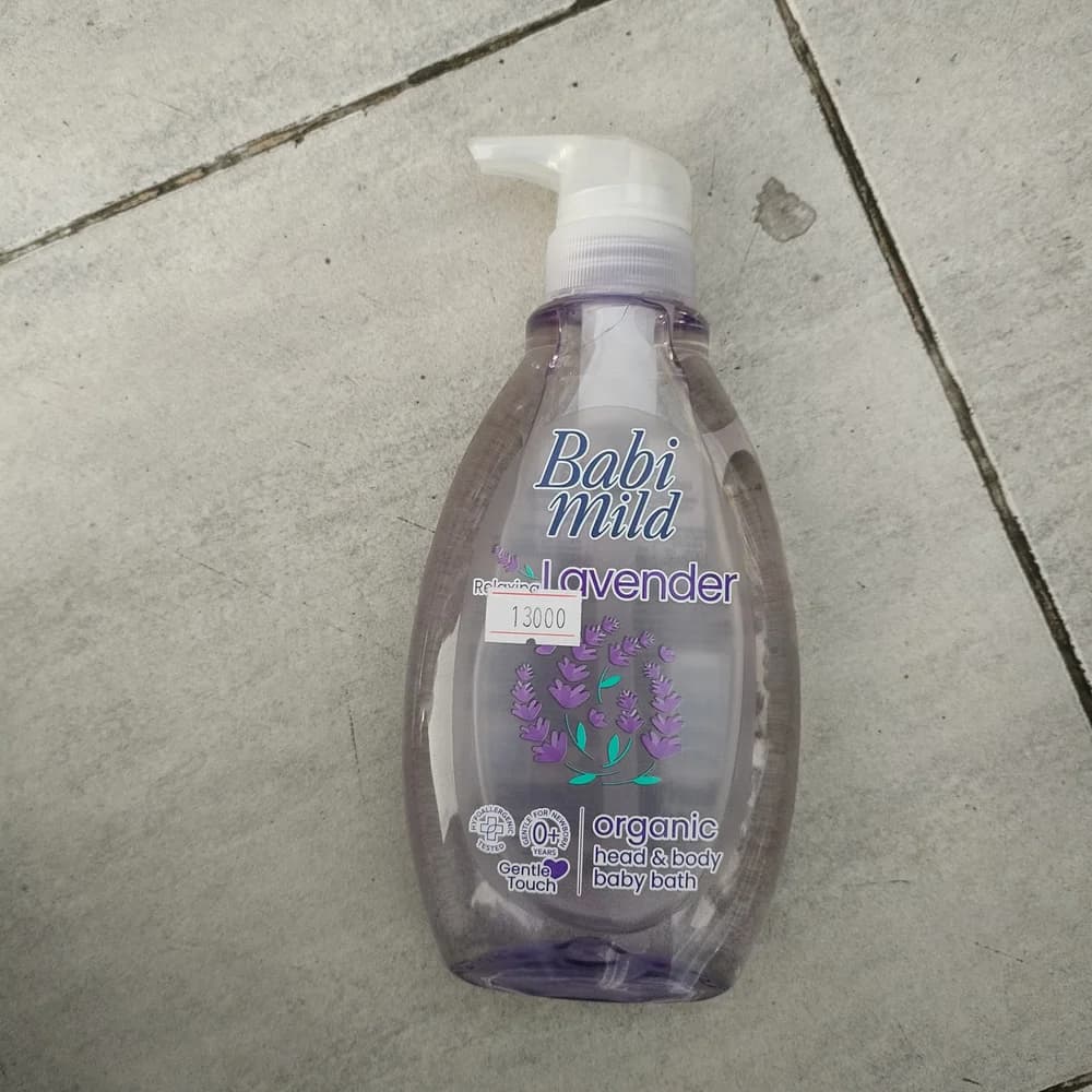Babi Mild Lavender Baby Bath Apply to wet skin and hair, lather and rinse thoroughly with water.