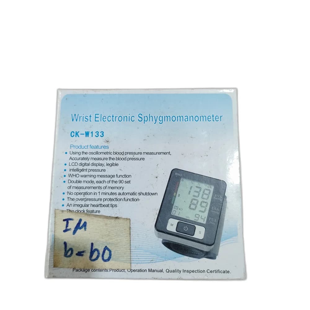 Wrist Electronic Sphygmomanometer Model CK-W133