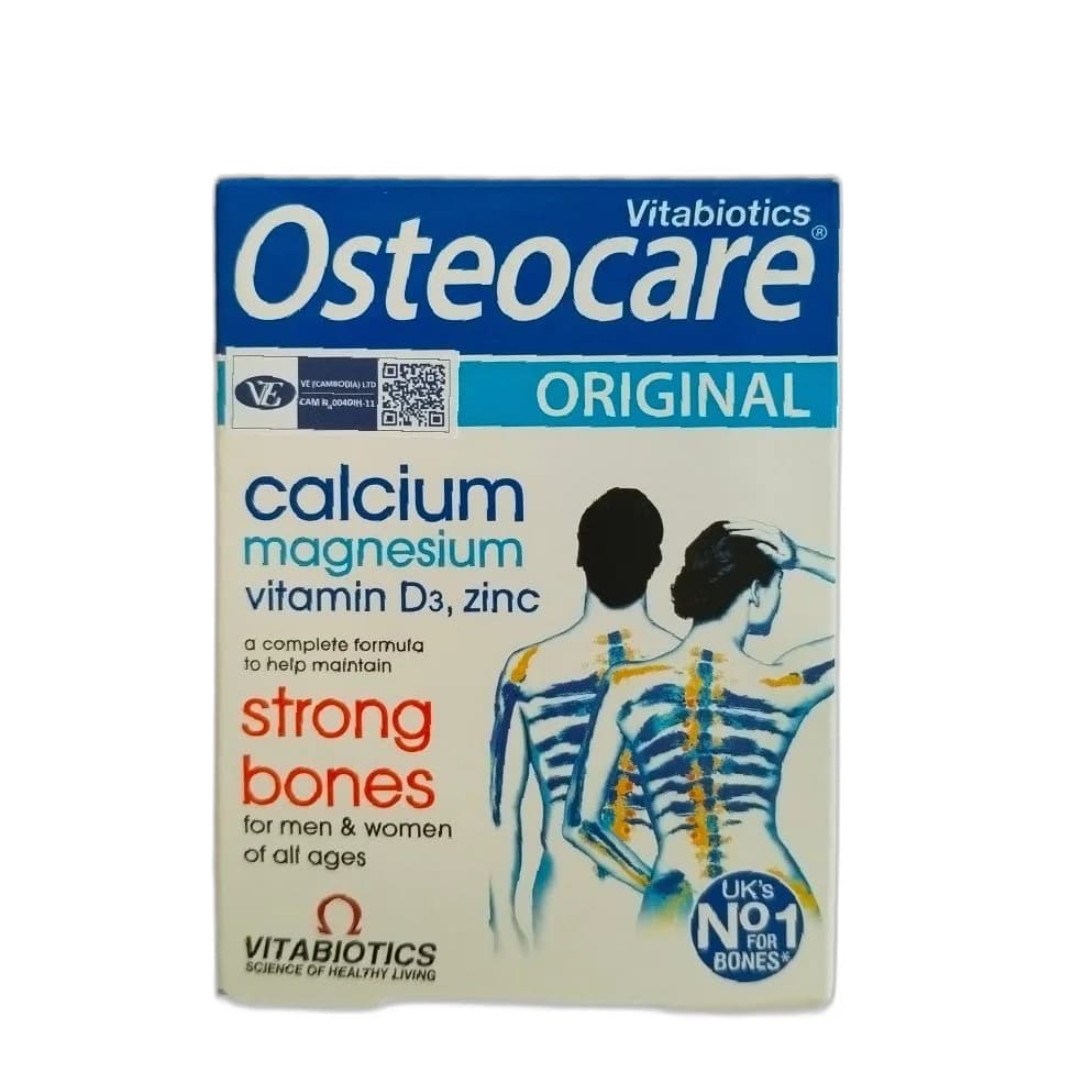 Osteocare Original Calcium 800 mg + magnesium 300 mg + vitamin D3 5 µg + zinc 10 mg per 2 tablets