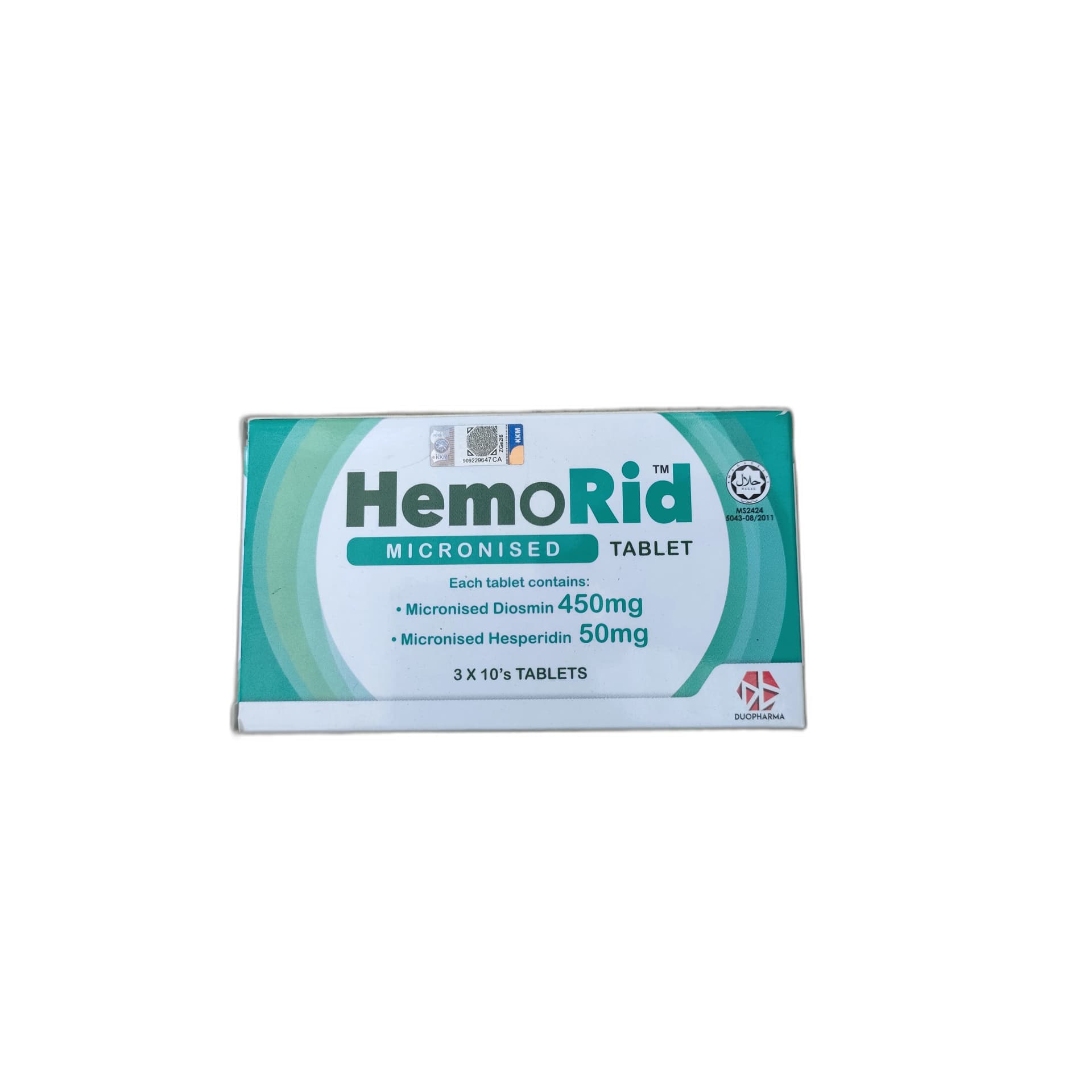 HemoRid Micronised Tablet Diosmin 450mg / Hesperidin 50mg