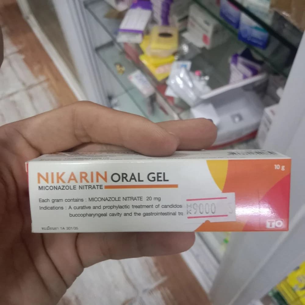 Nikarin Oral Gel Miconazole nitrate 20 mg/g