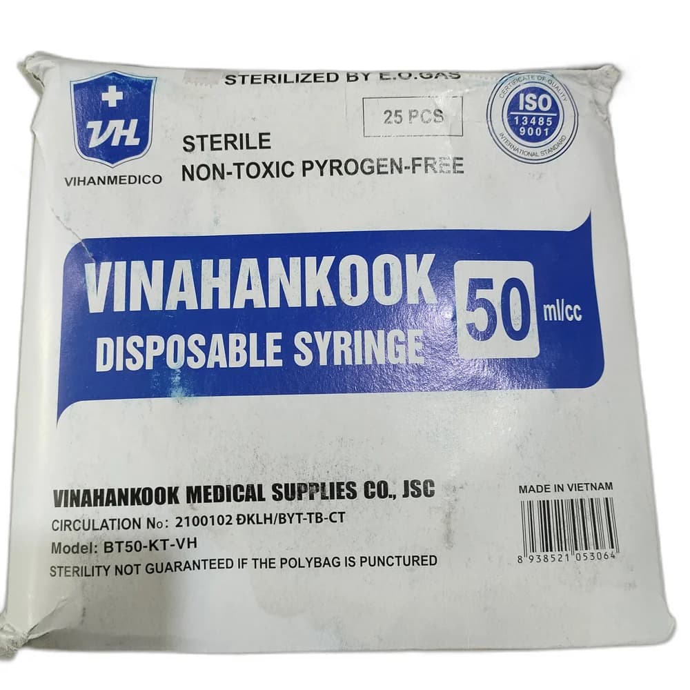 Vinahankook Disposable Syringe 50 ml