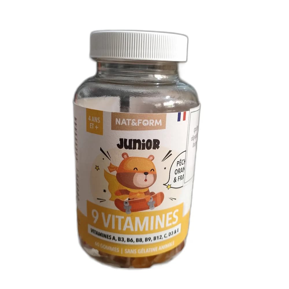 Nat&Form Junior 9 Vitamines 60 gummies