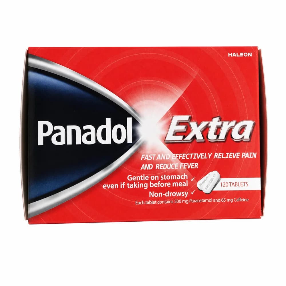 Panadol Extra Paracetamol 500 mg + caffeine 65 mg per tablet