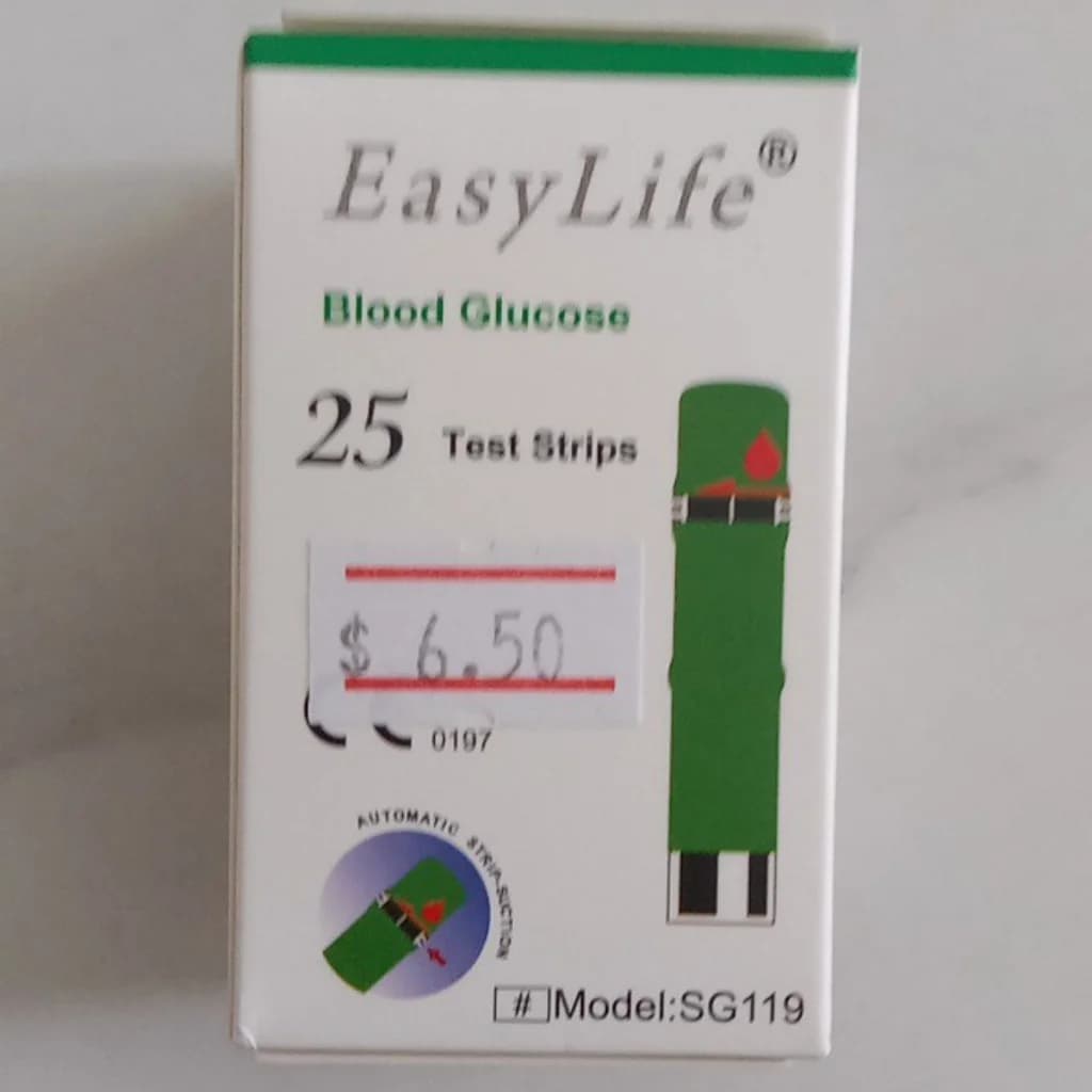 EasyLife Blood Glucose Test Strips Not available