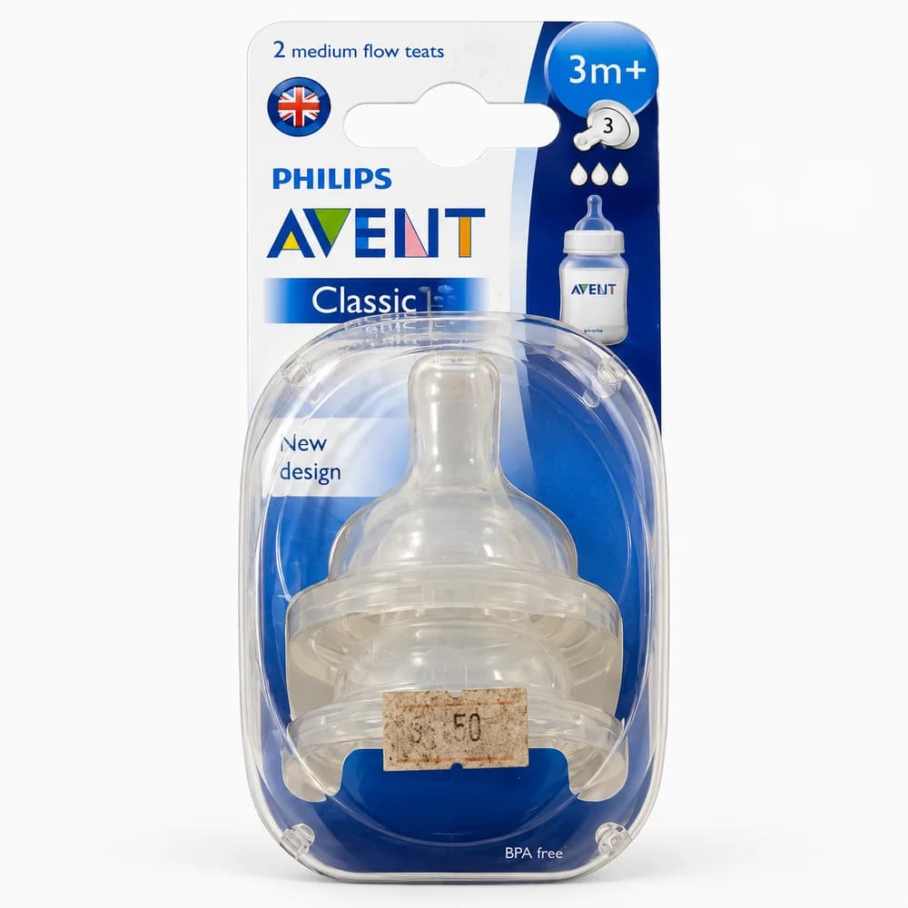 Philips AVENT Classic Medium Flow Teats Medium flow / 3m+