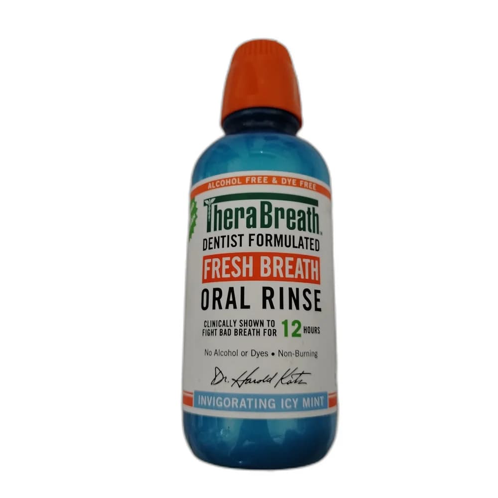 TheraBreath Fresh Breath Oral Rinse Invigorating Icy Mint