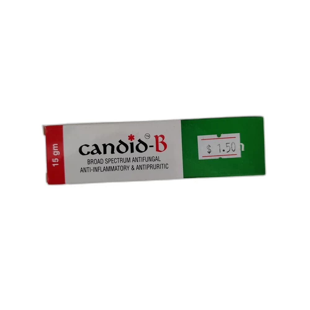 Candid-B Clotrimazole 1% + Beclometasone Dipropionate 0.025% w/w (15 g)
