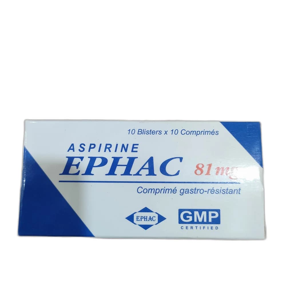 Aspirine Ephac 81 mg