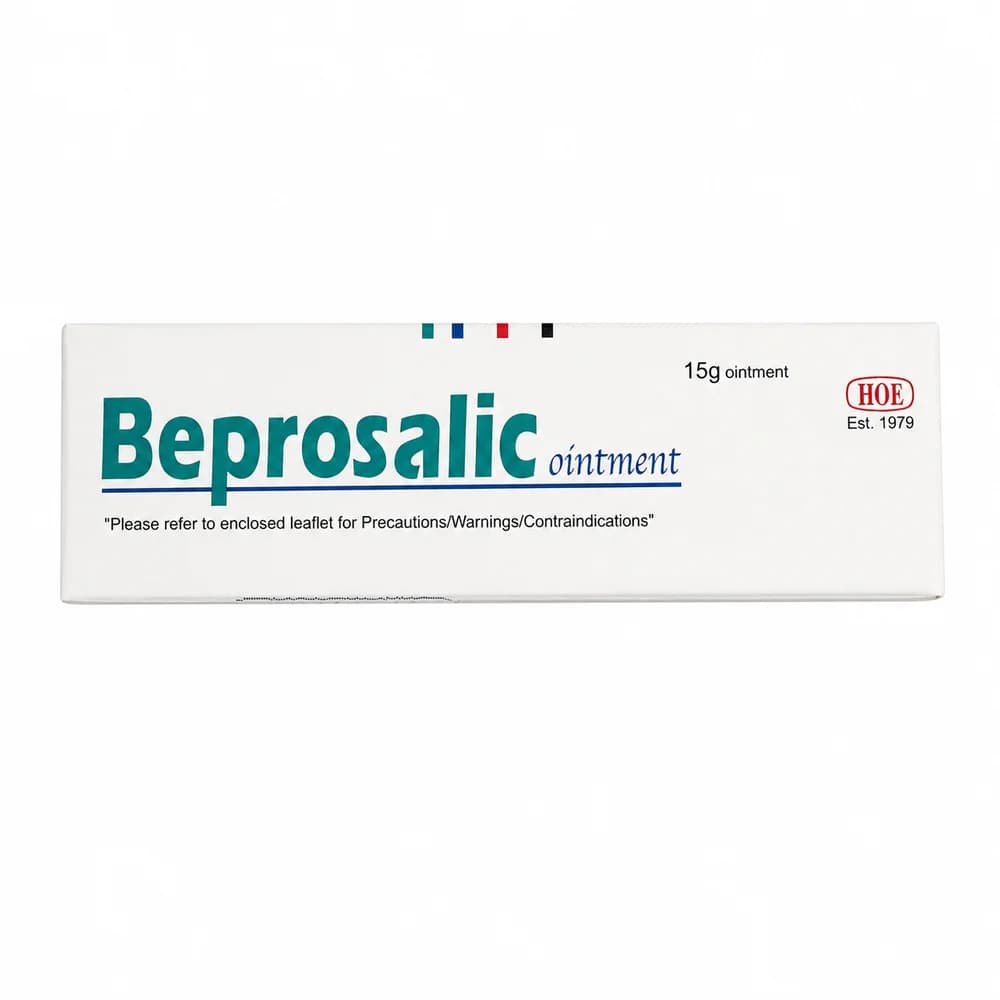 Beprosalic Betamethasone dipropionate 0.064% w/w + salicylic acid 3% w/w ointment, 15 g