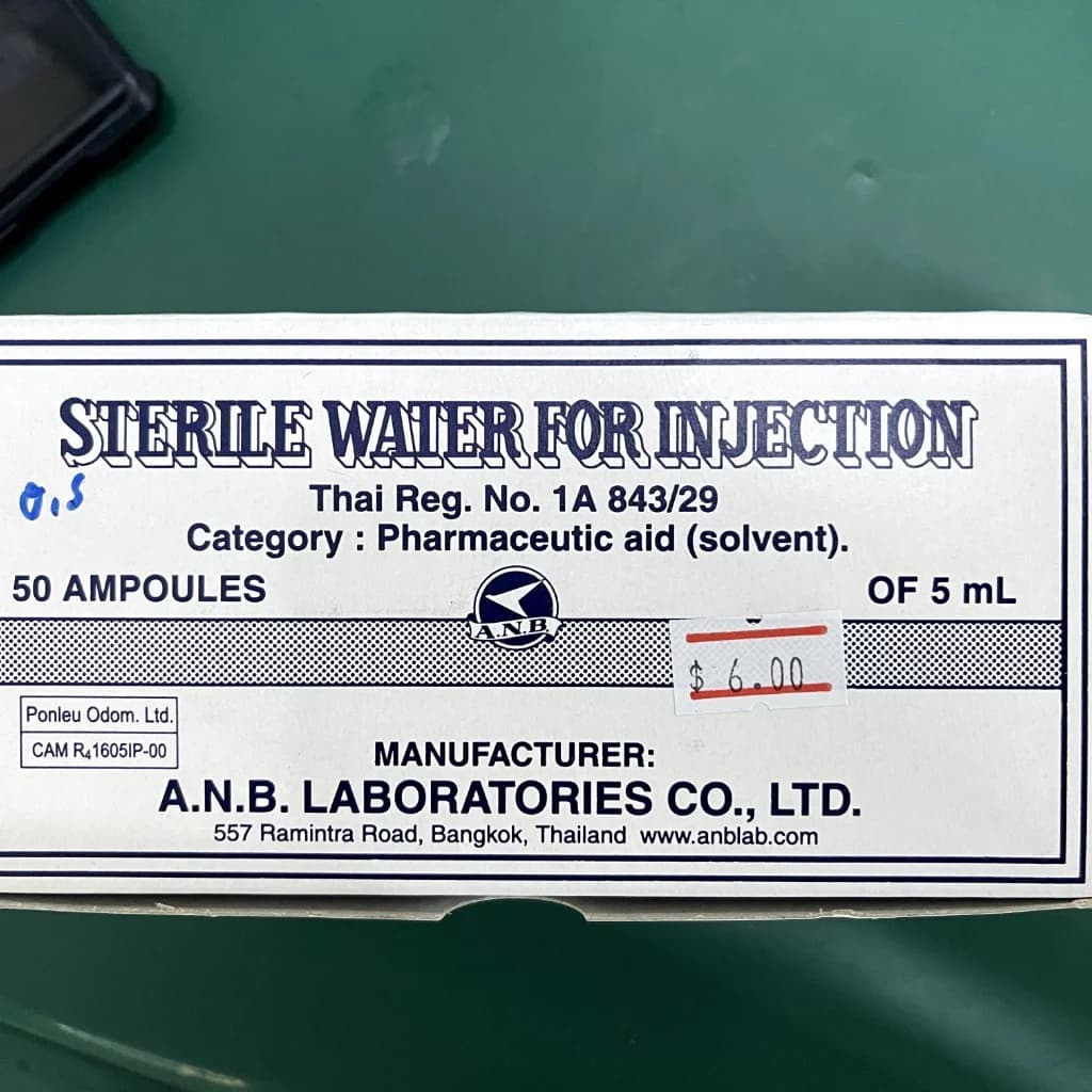 Sterile Water For Injection 5ml