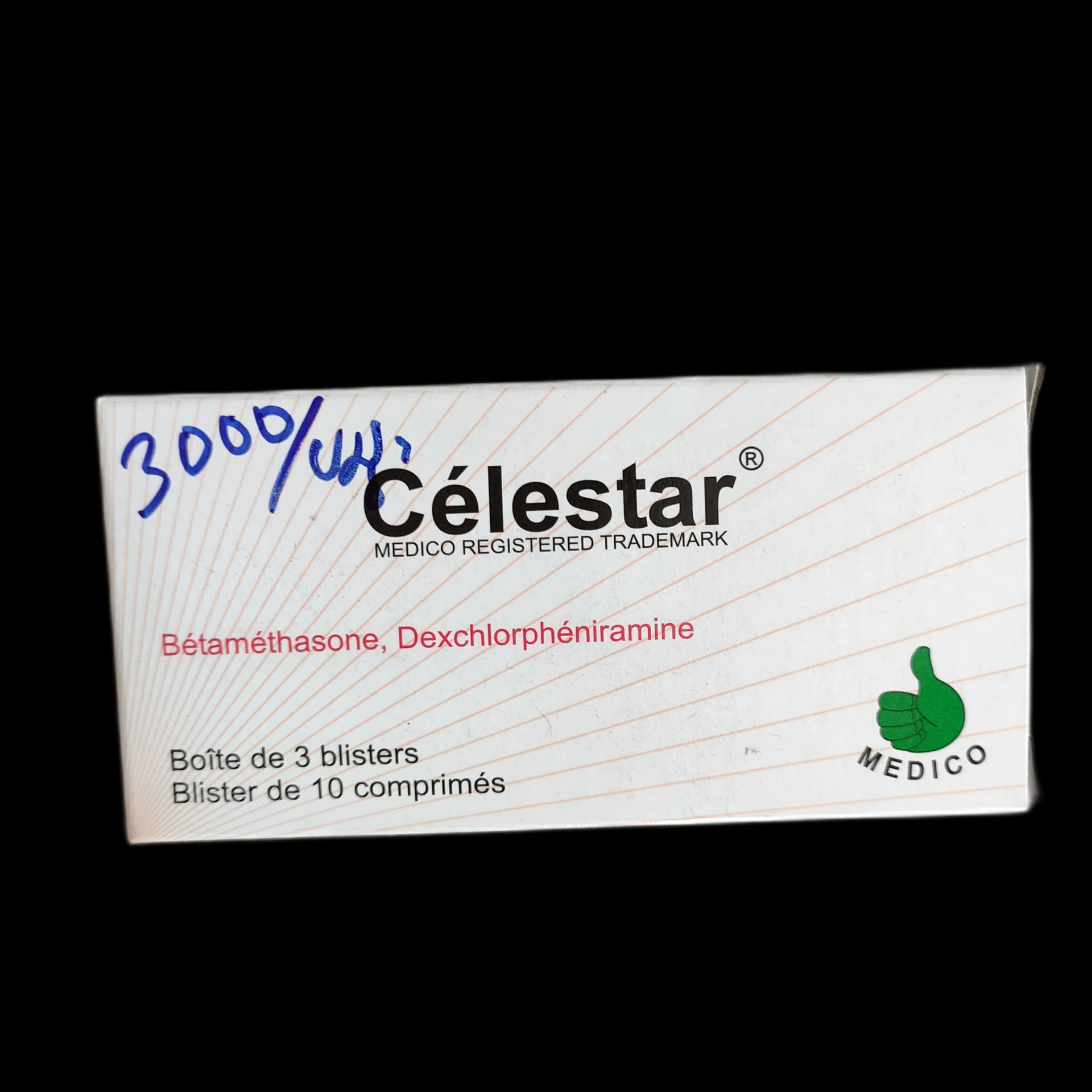 Celestar Betamethasone 0.25mg, Dexchlorpheniramine maleate 2mg