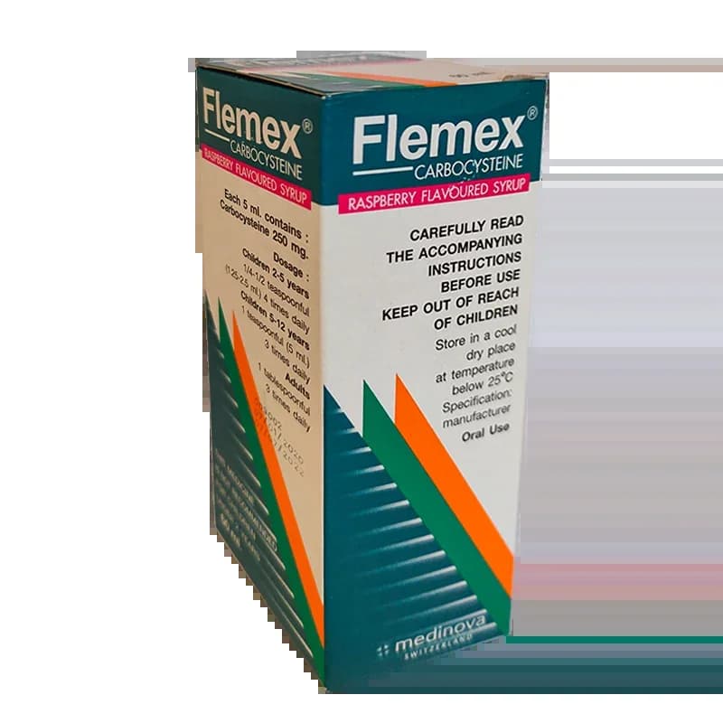 Flemex Carbocysteine 250 mg/5 mL syrup