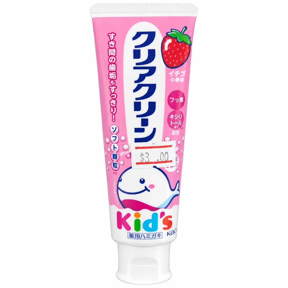 Kao Clear Clean Kids Strawberry Flavor Toothpaste