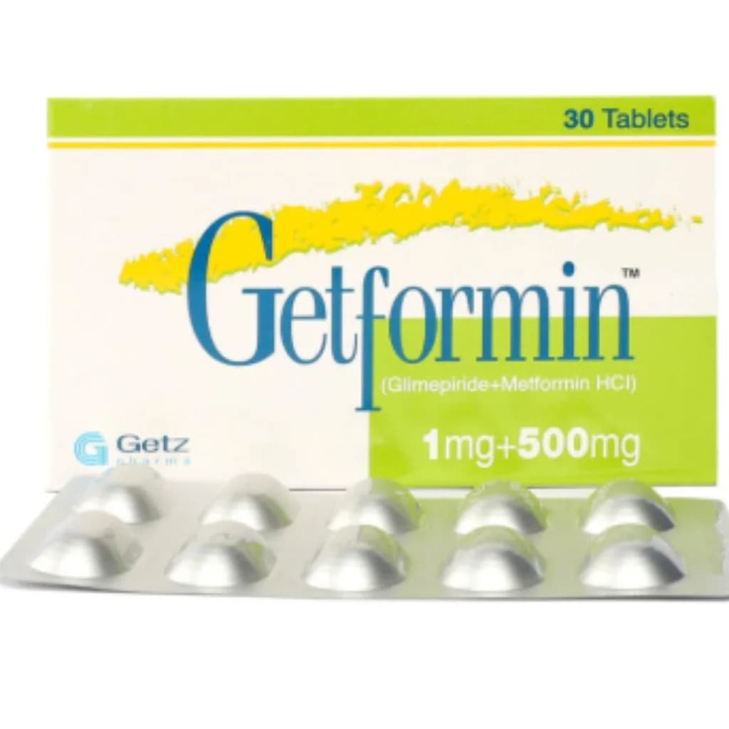 Getformin 1 mg + 500 mg