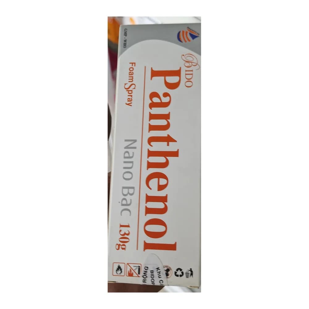 Bido Panthenol Nano Bạc Foam Spray Dexpanthenol 2% (130 g)