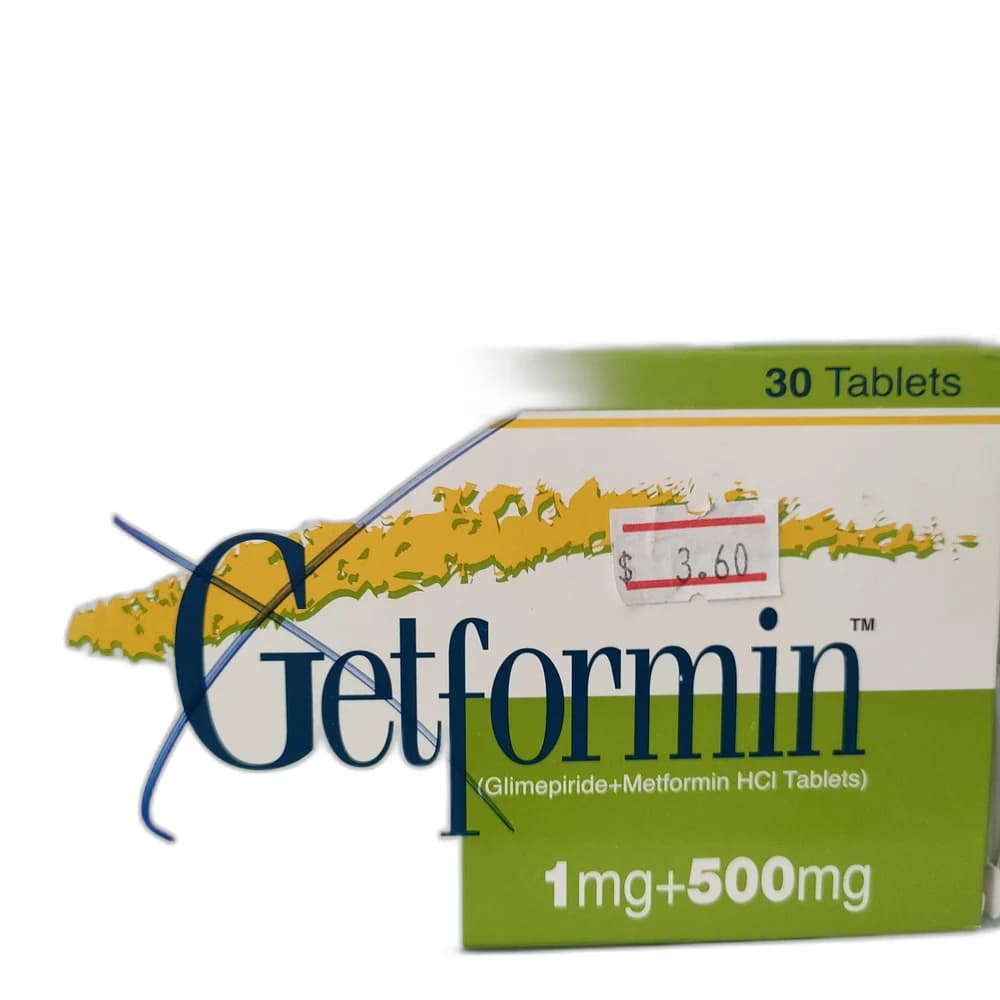 Getformin 1 mg + 500 mg