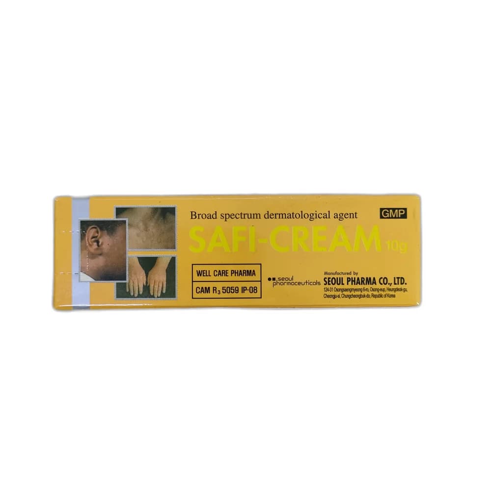 SAFI-CREAM Triamcinolone acetonide 1 mg/g + Econazole nitrate 10 mg/g + Gentamicin sulfate 1 mg/g