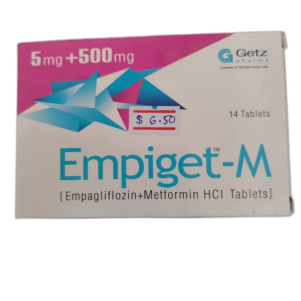 Empiget-M 5 mg + 500 mg