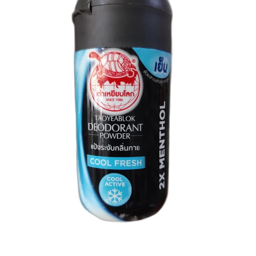 Taoyeablok Deodorant Powder Cool Fresh Cool Fresh 2x Menthol