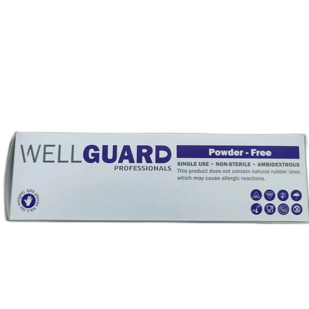 WellGuard Professionals Examination Nitrile Glove Size L