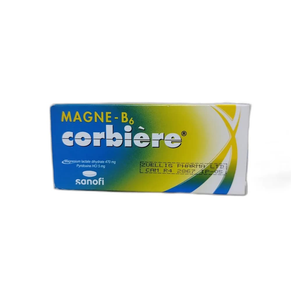 Magne-B6 Corbiere Magnesium lactate 470 mg / Pyridoxine HCl 5 mg