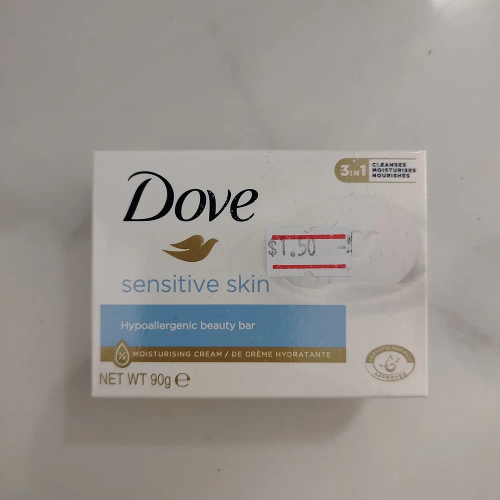 Dove Sensitive Skin Hypoallergenic Beauty Bar 90 g