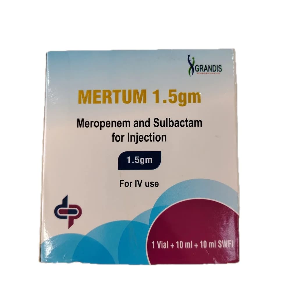 Mertum 1 g / 500 mg (1.5 g per vial)