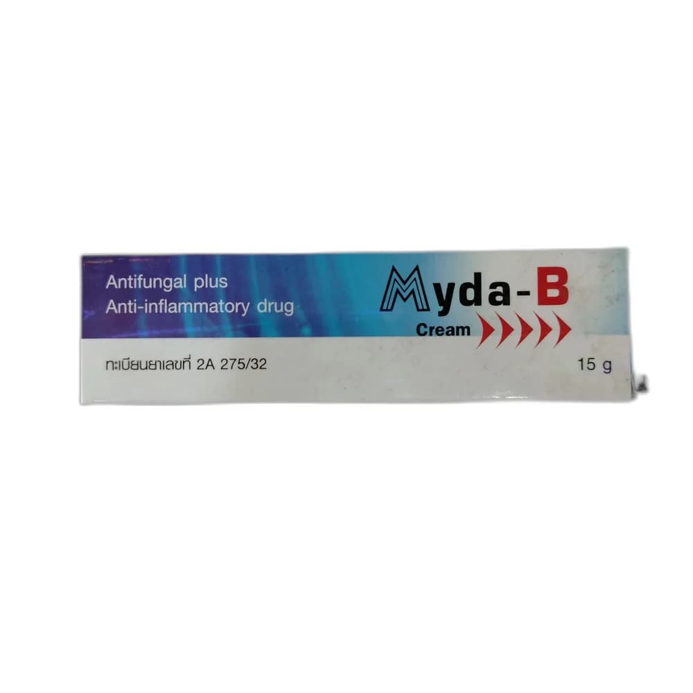 Myda-B Cream Clotrimazole 1% w/w + Betamethasone valerate equivalent to betamethasone 0.1% w/w
