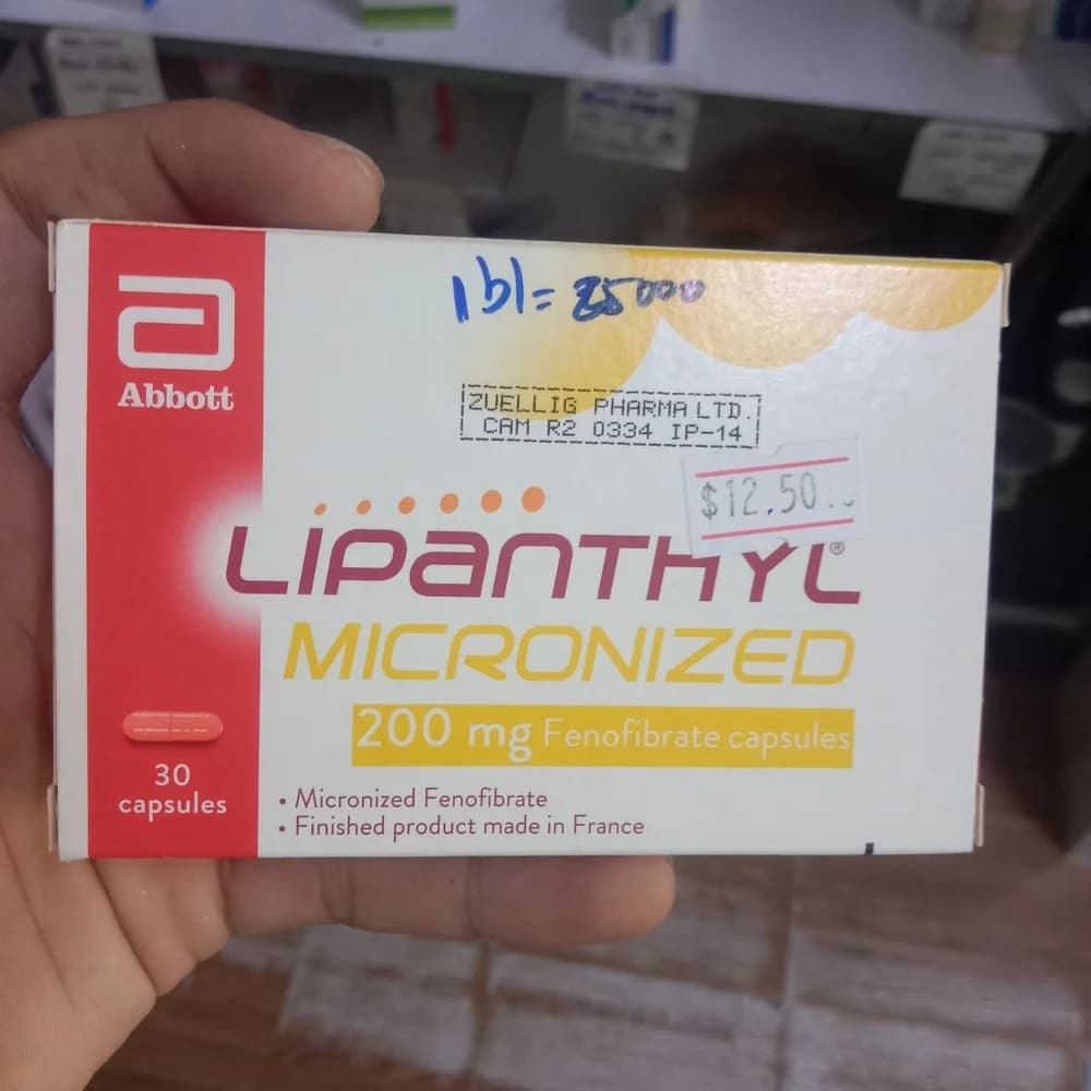 Lipanthyl Micronized Fenofibrate 200 mg