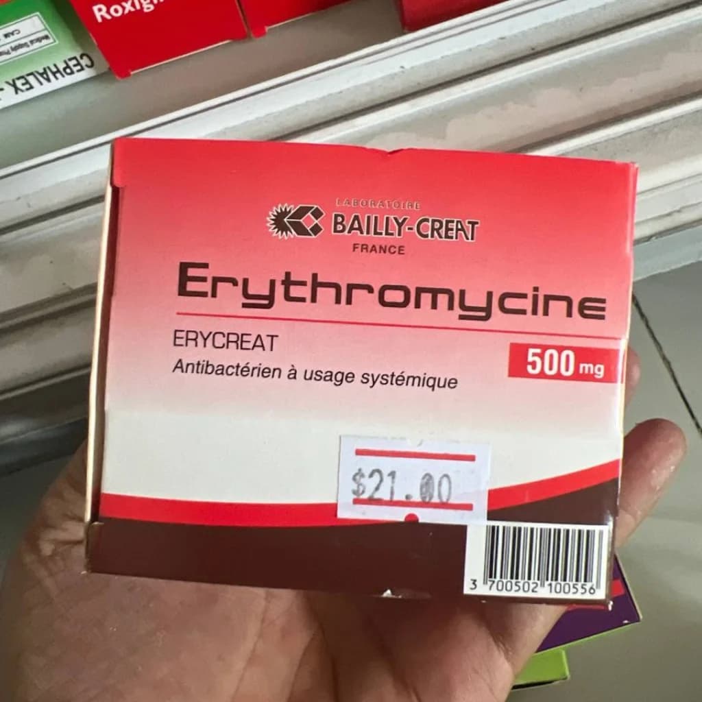ERYCREAT Erythromycine (500 mg)