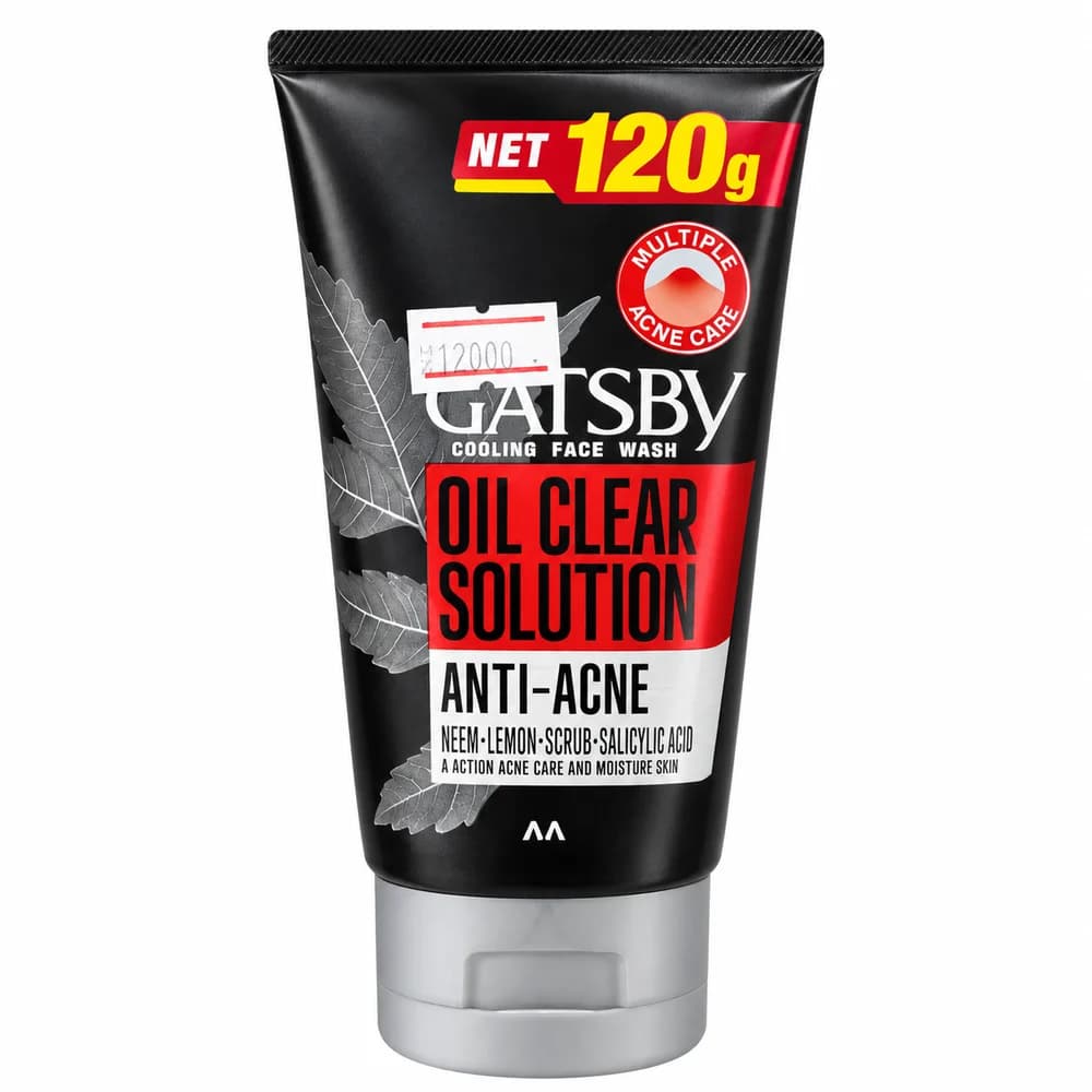 Gatsby Cooling Face Wash Oil Clear Solution Anti-Acne. 120 g