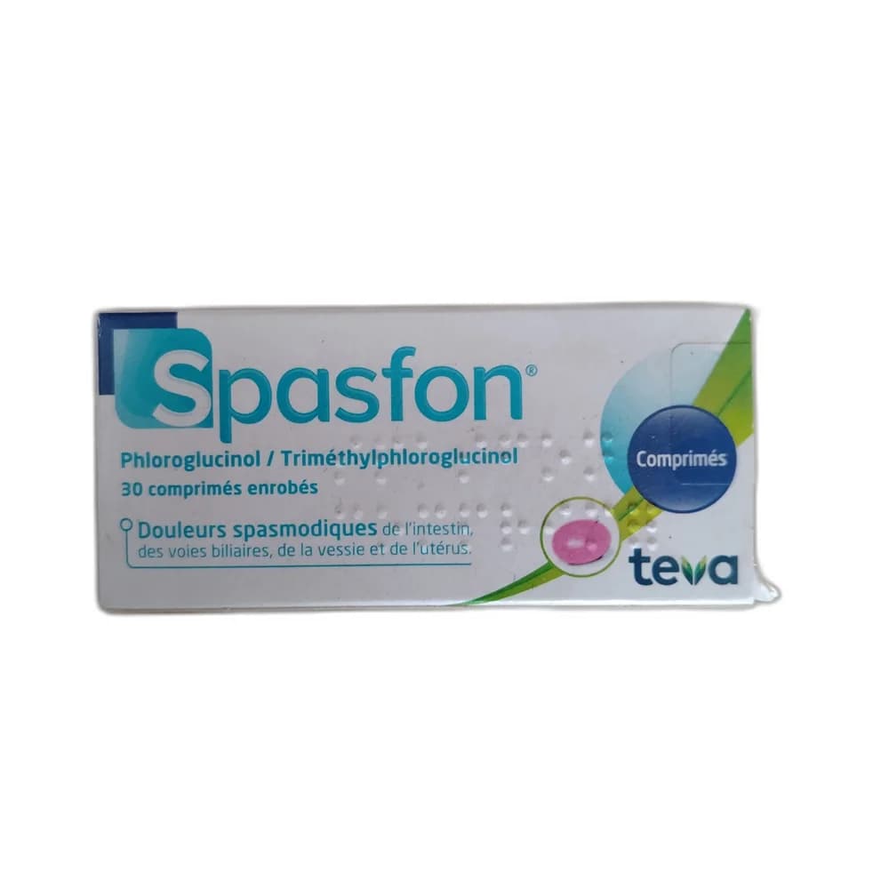 Spasfon 80 mg phloroglucinol hydrate / 80 mg trimethylphloroglucinol per coated tablet