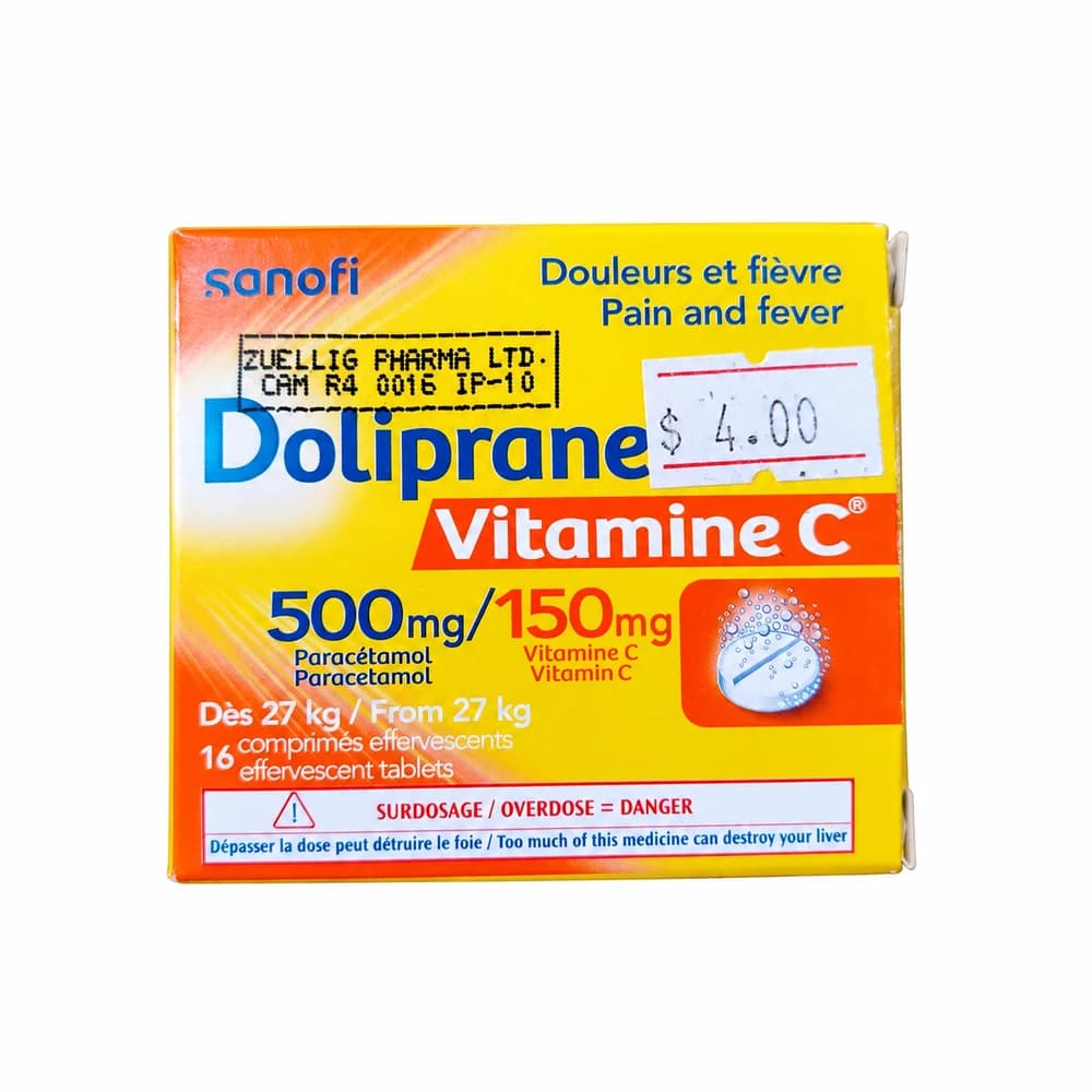 Doliprane Vitamine C 500 mg / 150 mg