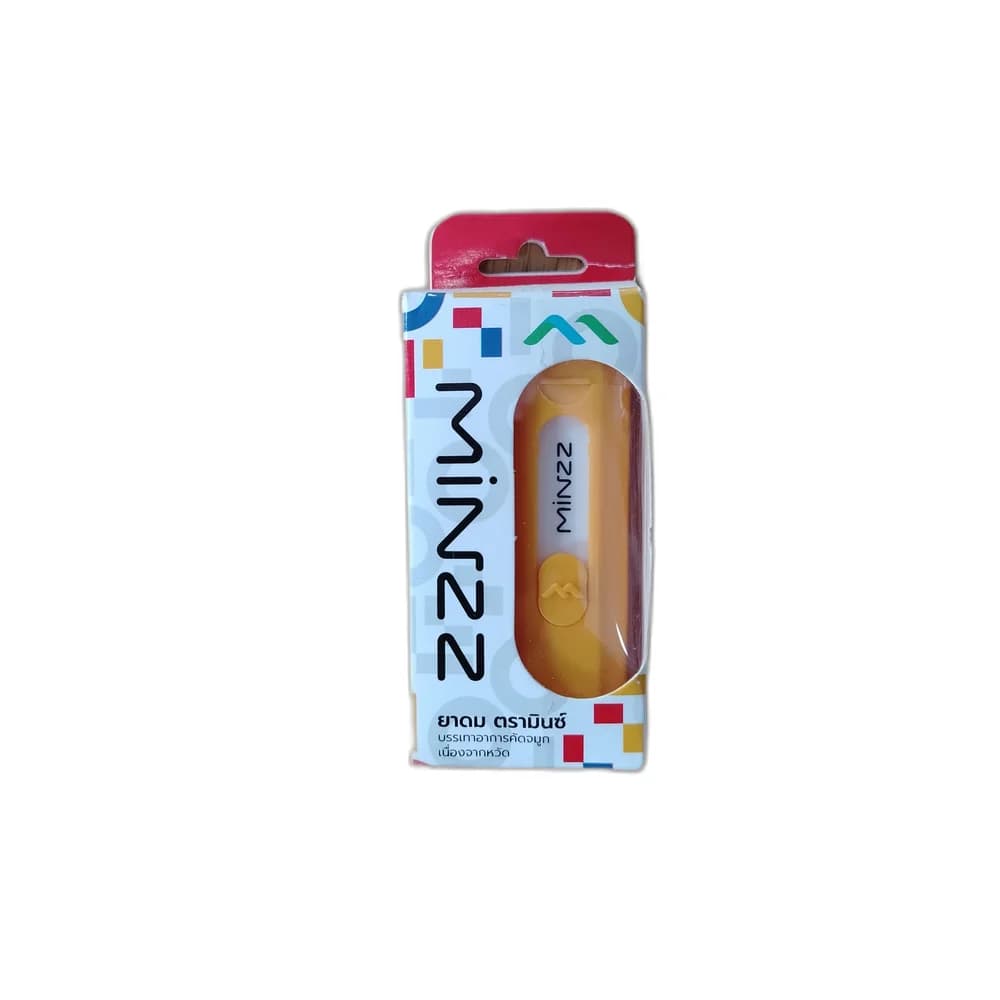 Minzz Inhaler Per 100 g: Menthol 25 g, Camphor 10 g, Eucalyptus Oil 25 g