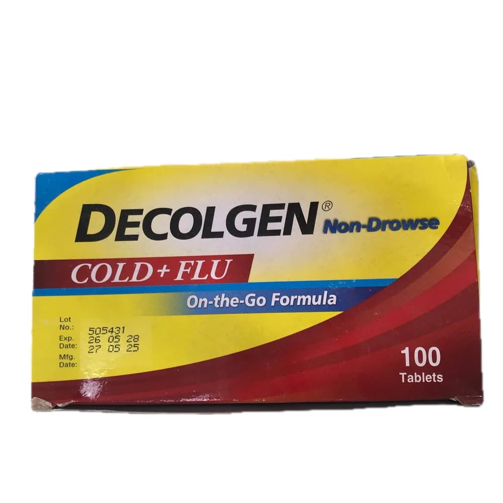 Decolgen Non-Drowse Cold+Flu 500 mg / 10 mg