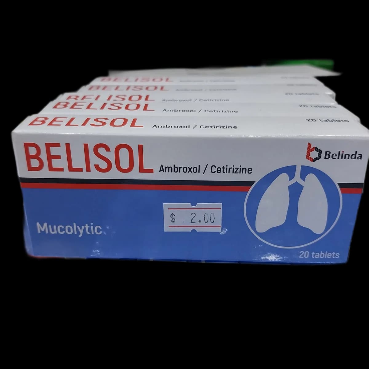Belisol Ambroxol HCl 30mg, Cetirizine HCl 5mg