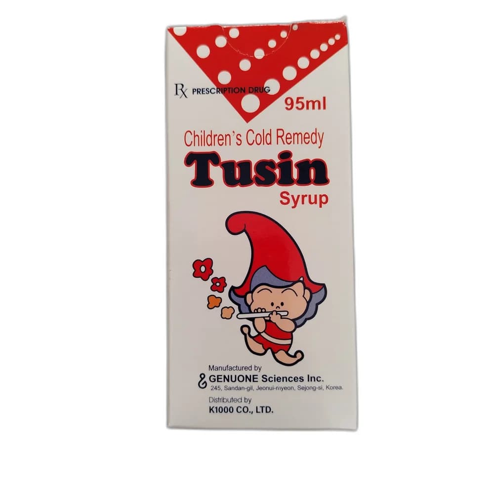 Tusin 1000mg / 50mg / 62.5mg / 8.3mg / 233.3mg / 133.3mg per 100 mL