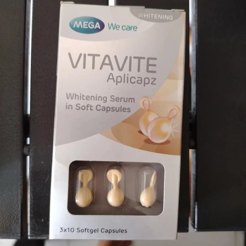 Vitavite Aplicapz Vitamin C derivative 3.65 mg, Bisabolol 0.37 mg, Vitamin E 0.37 mg per capsule
