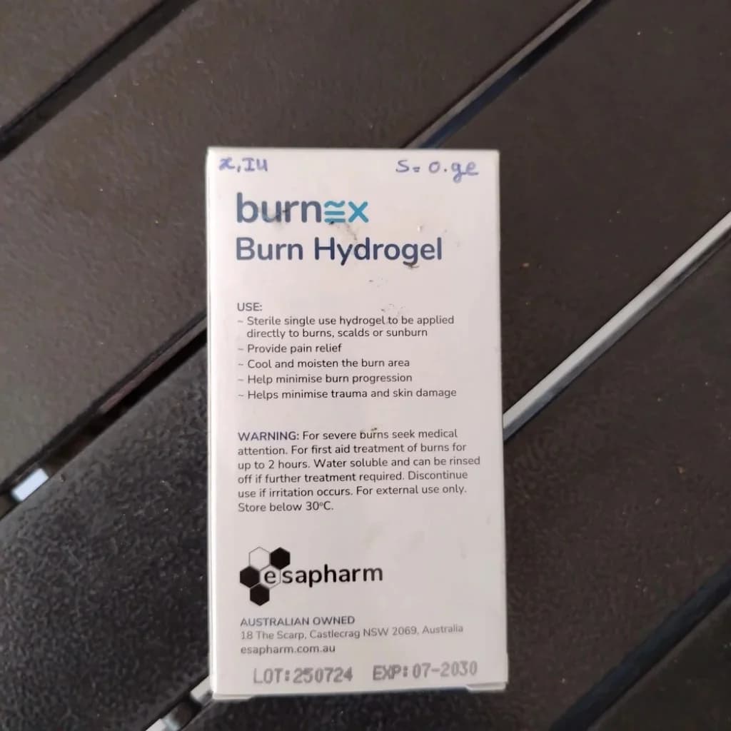 Burnex Burn Hydrogel Not available