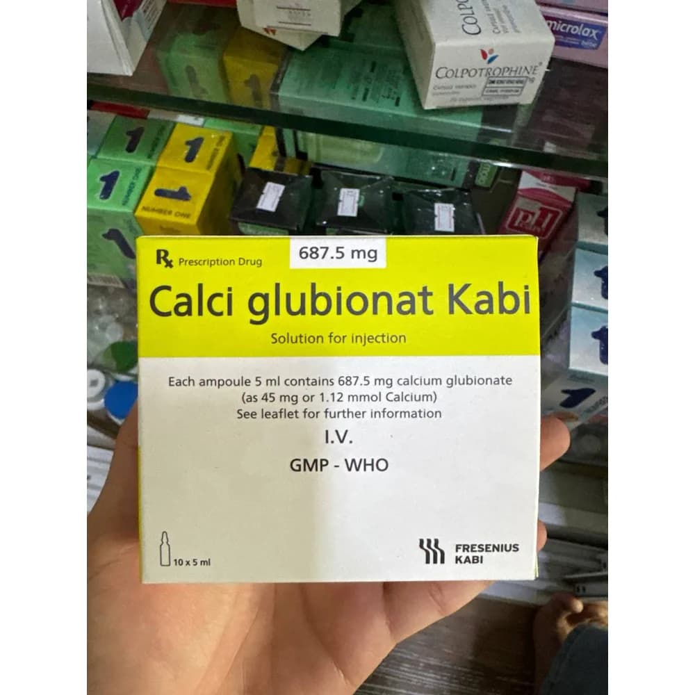 Calci Glubionat Kabi Calcium glubionate 687.5 mg per 5 ml