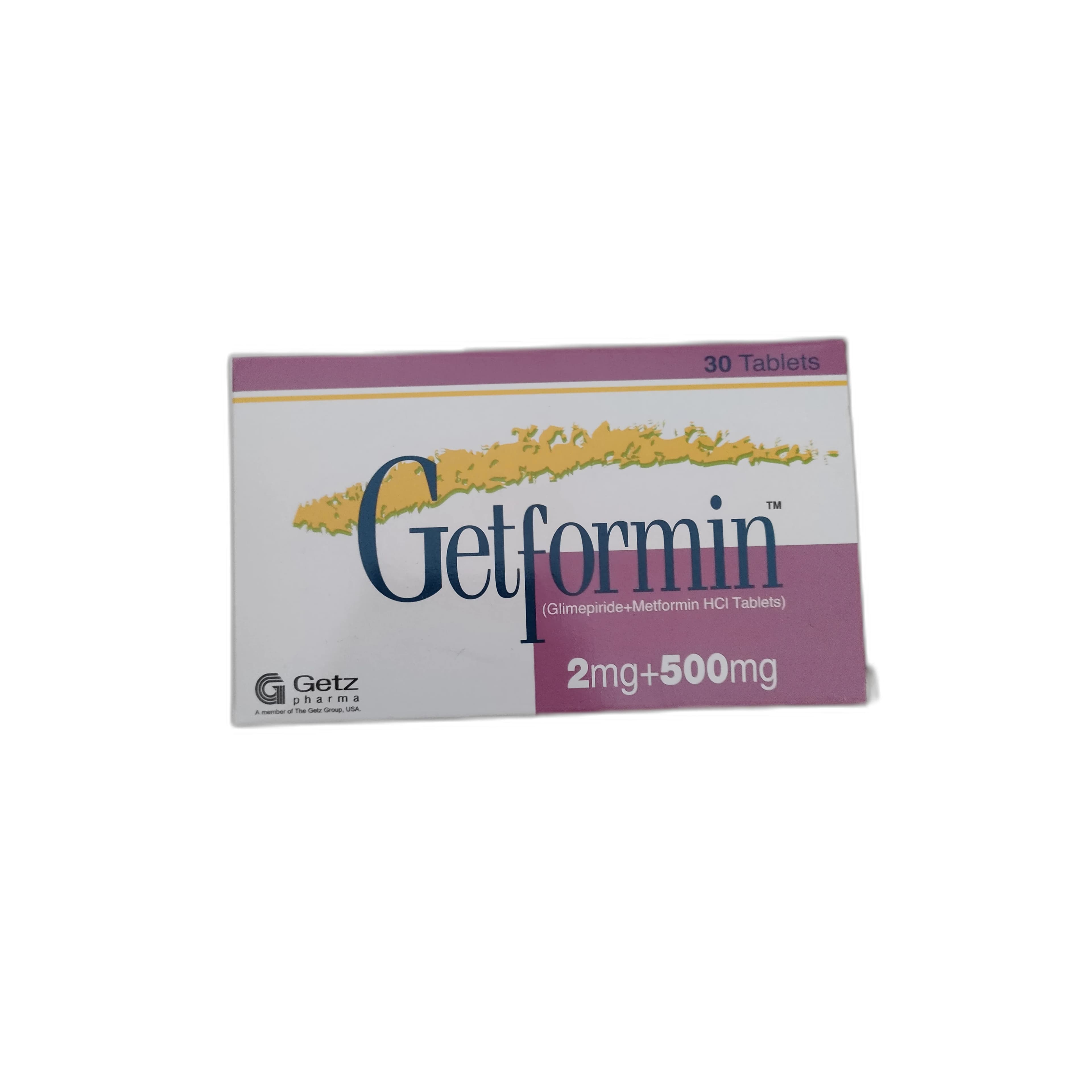 Getformin 2 mg + 500 mg