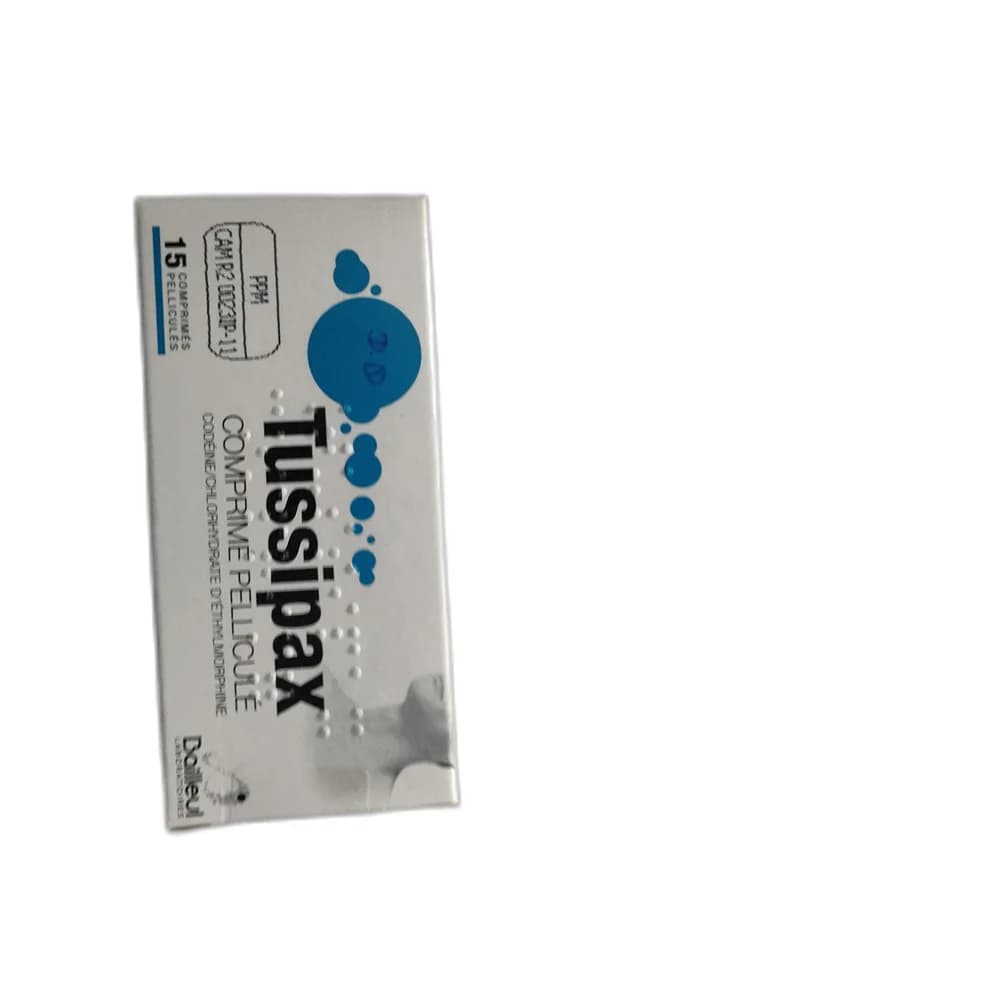 Tussipax Codeine 10 mg + Chlorhydrate d'Éthylmorphine 10 mg per tablet