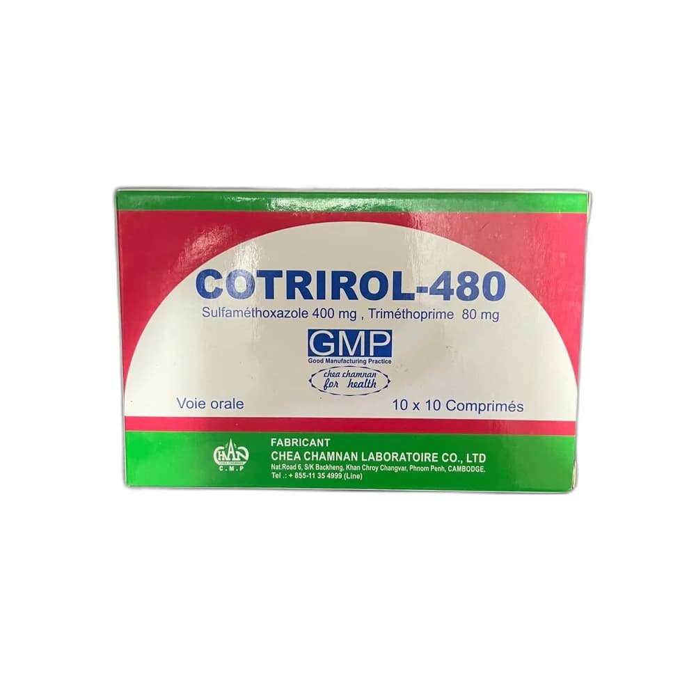 Cotrirol-480 Sulfamethoxazole 400 mg / trimethoprim 80 mg per tablet