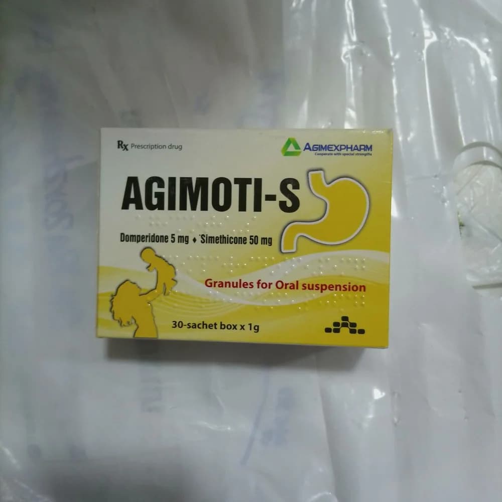 Agimoti-S 5 mg / 50 mg granules for oral suspension, 1 g sachets
