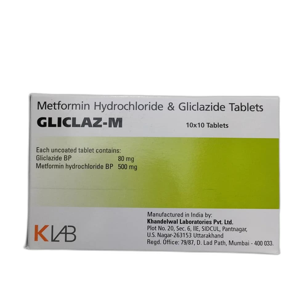 Gliclaz-M 80 mg / 500 mg